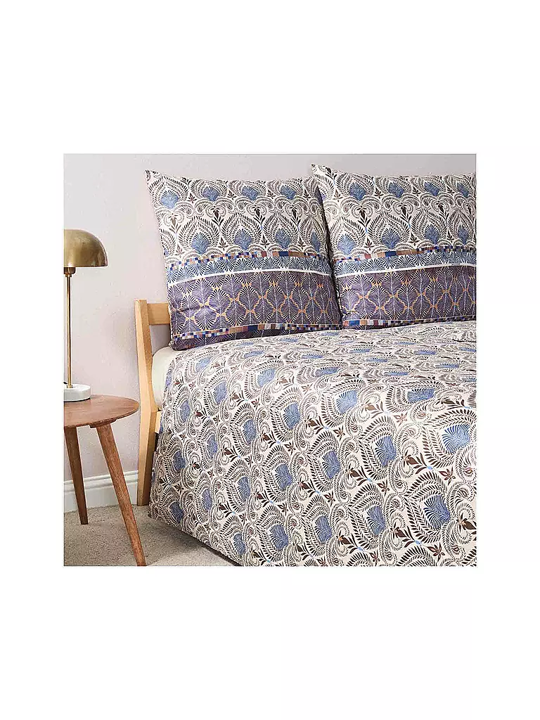 BASSETTI | Satin Bettwäsche NAIROBI 70x90cm/140x200cm Braun | koralle