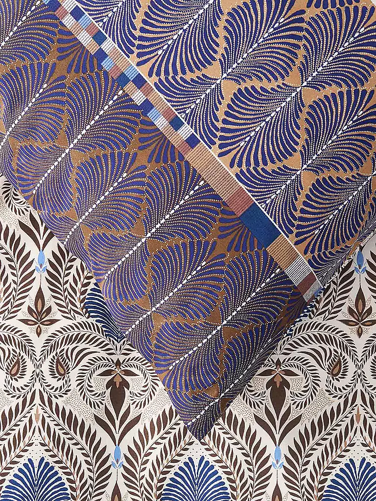 BASSETTI | Satin Bettwäsche NAIROBI 70x90cm/140x200cm Braun | koralle