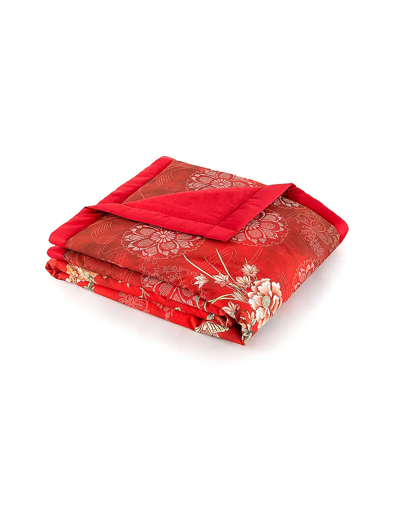 BASSETTI | Tagesdecke - Plaid 135x190cm ESPERIDI Rot | rot