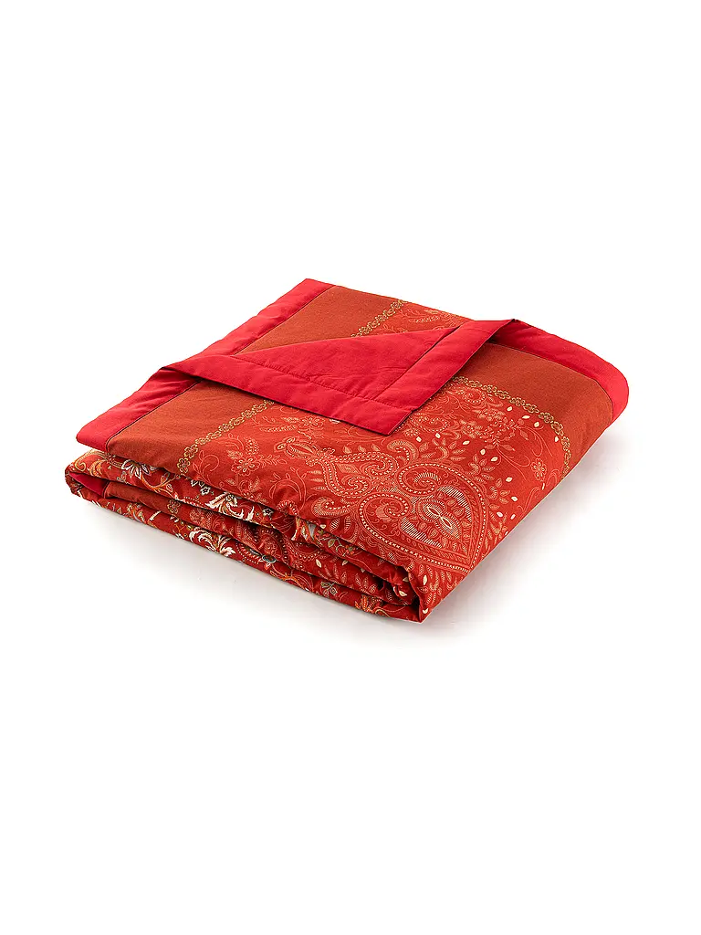 BASSETTI | Tagesdecke - Plaid 135x190cm MONNALISA Rot | dunkelrot