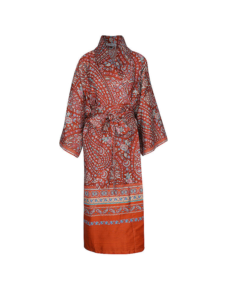 Kimono Unisex Bassetti Laglio - In Raso Di Cotone, Con Cintura, Lavabile A 60°C