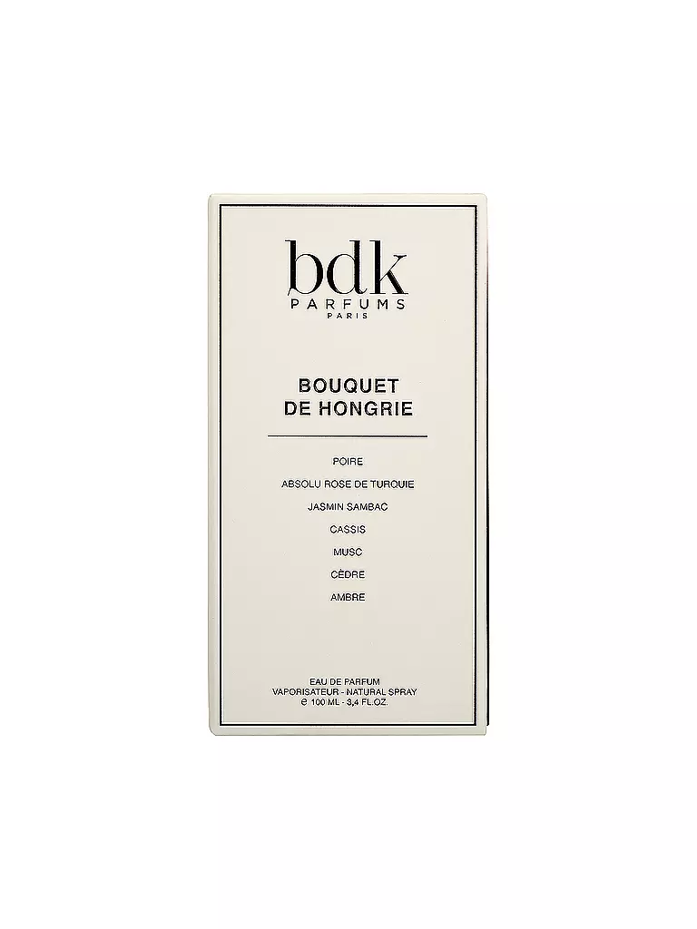 BDK | Bouquet de Hongrie Eau de Parfum Natural Spray 100ml | keine Farbe