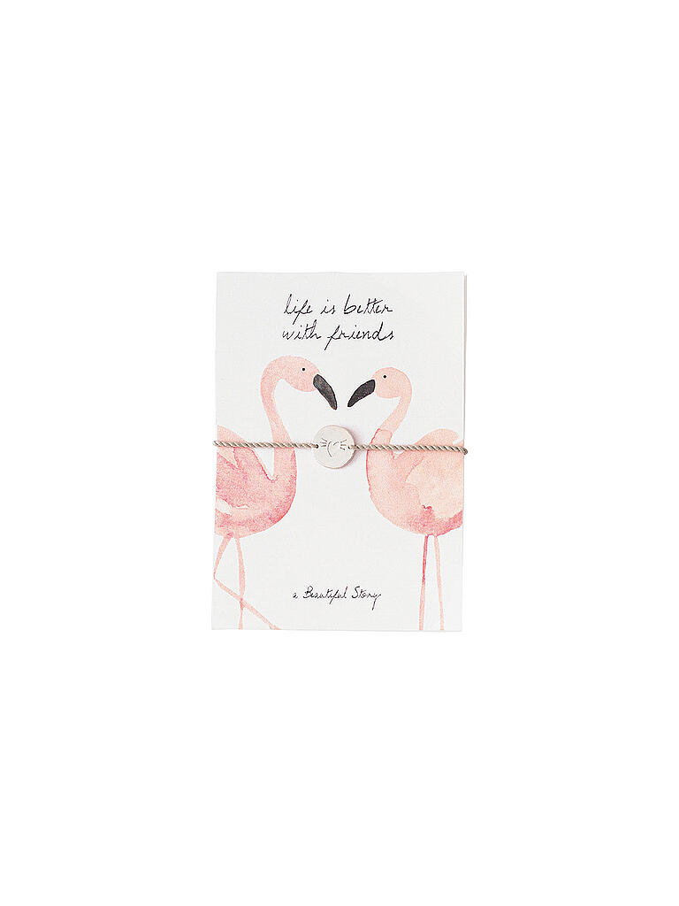 BEAUTIFUL STORY | Schmuckpostkarte Flamingos | rosa