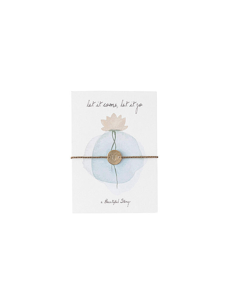 BEAUTIFUL STORY | Schmuckpostkarte Lotusblume | beige
