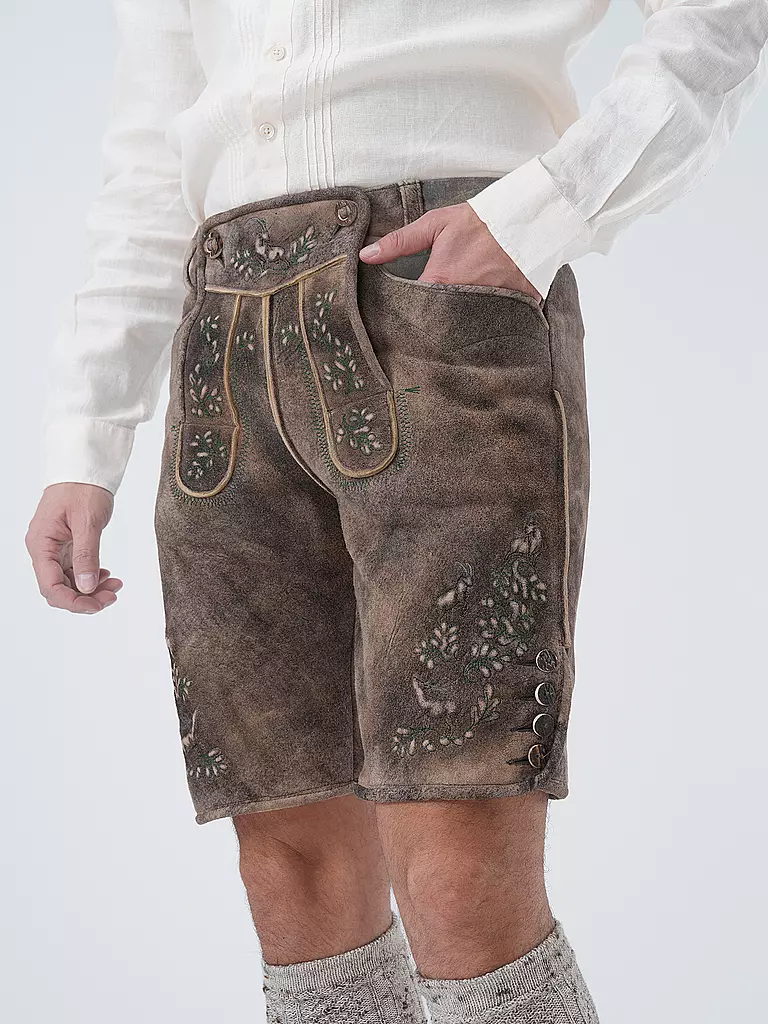 BECKERT | Lederhose WILDBOCK SÄMINA  | braun