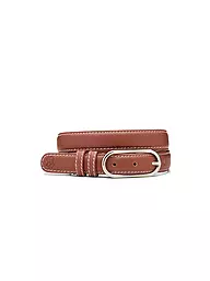 BECKSÖNDERGAARD | Ledergürtel GLOSSY NOLA LEATHER BELT Black | braun
