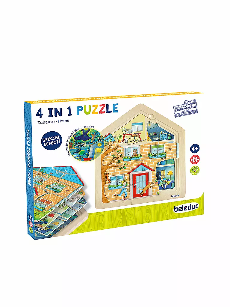 BELEDUC | Lagen Puzzle Zuhause | keine Farbe