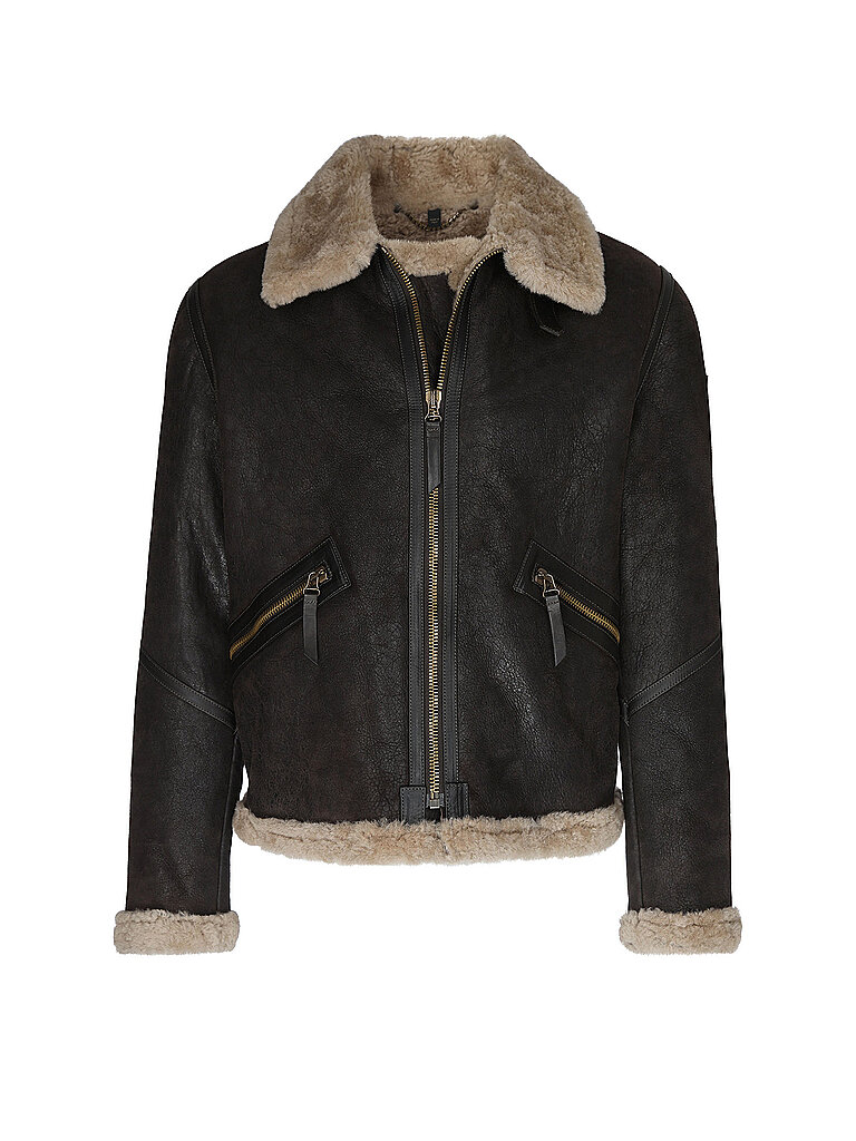BELSTAFF Lederjacke WINTERBROOK braun | L