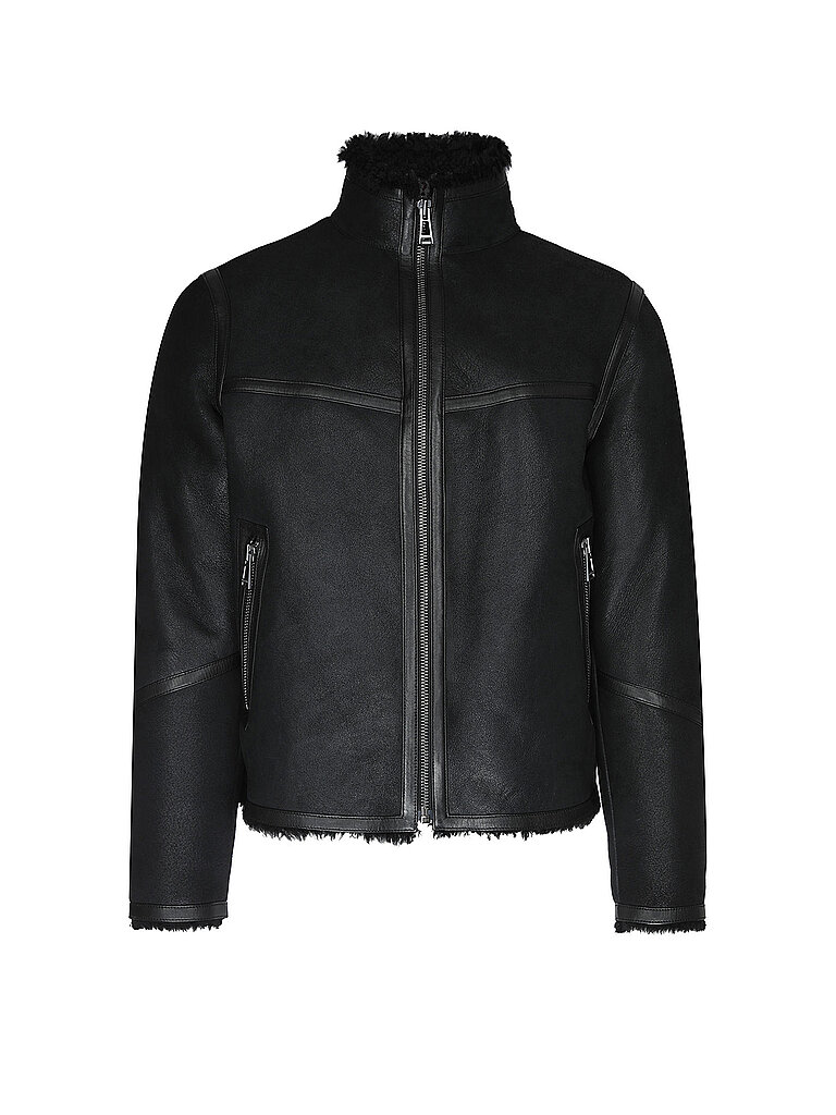 BELSTAFF Shearling Jacke HIGHLAND schwarz | XXL