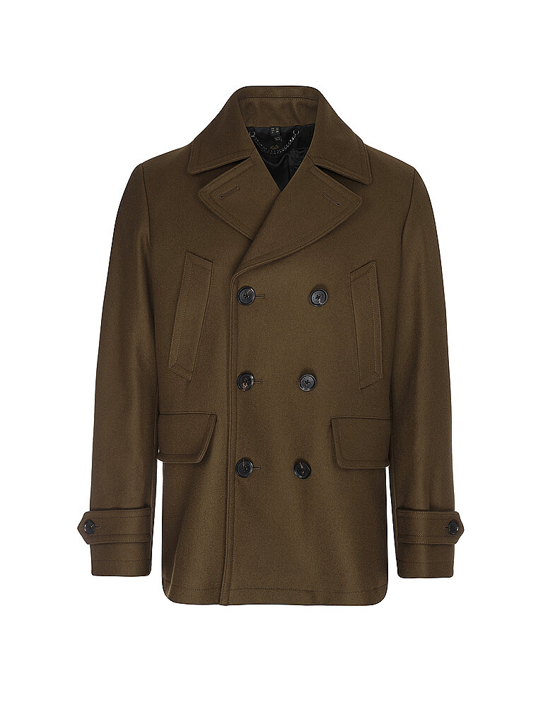 BELSTAFF Wolllmantel MILFORD PEA olive | 48