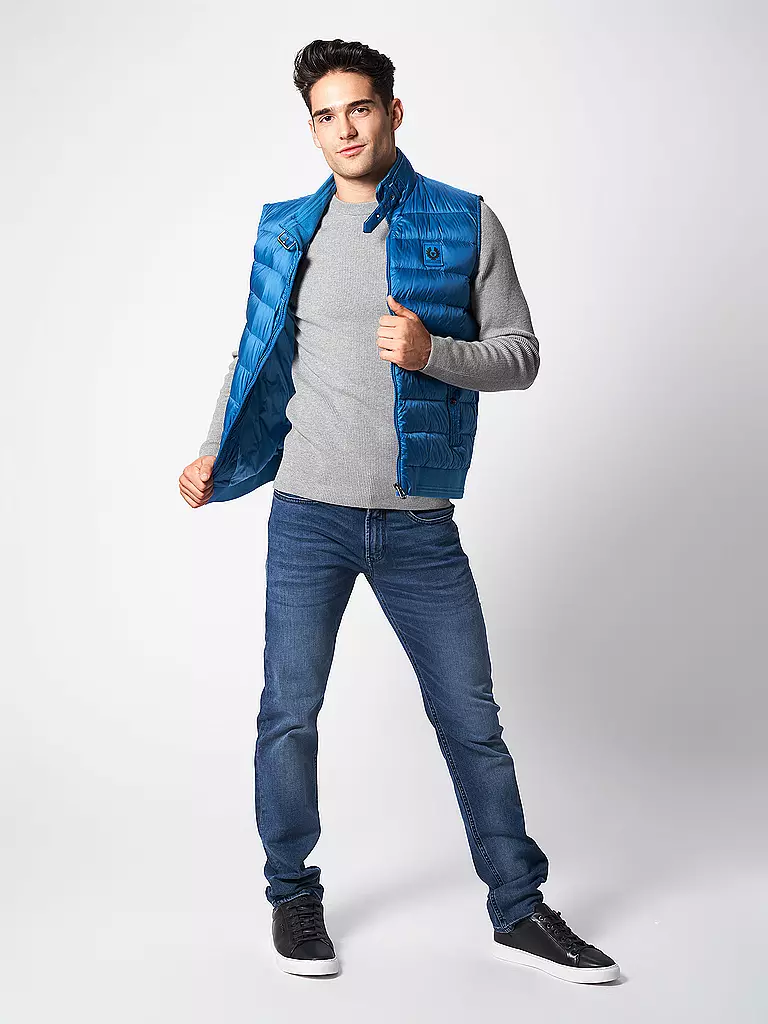 BELSTAFF | Daunensteppgilet | hellblau