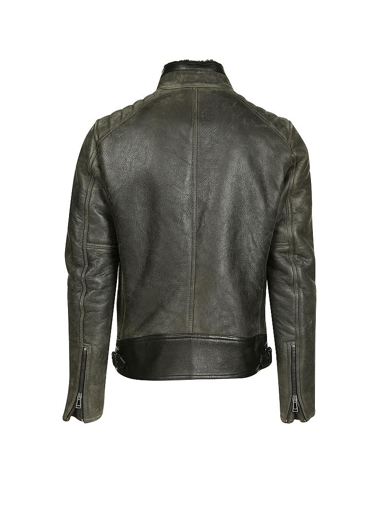 BELSTAFF | Lammfelljacke - Lammleder "Westlake" | olive