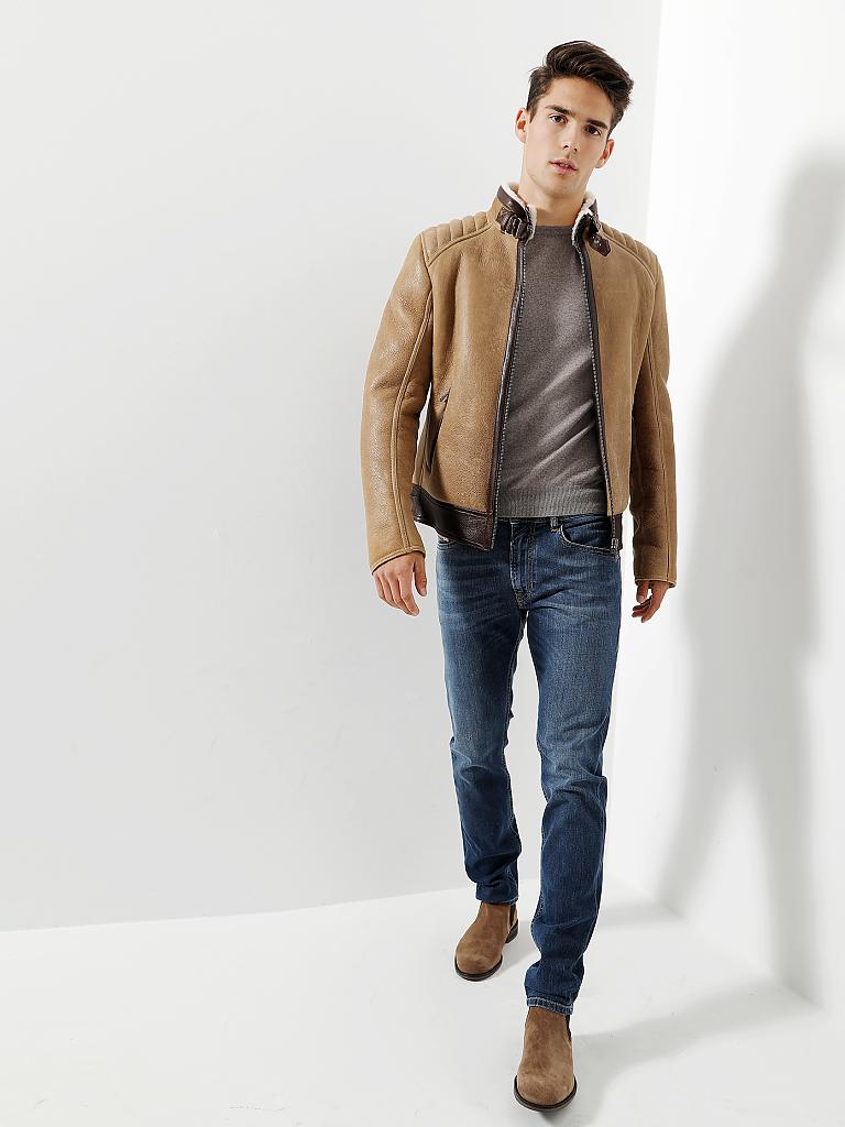 BELSTAFF | Lederjacke - Lammfelljacke "Vestlake" | 