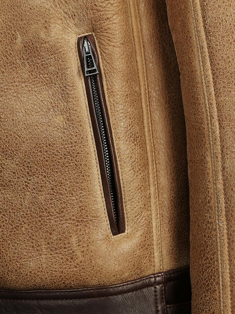 BELSTAFF | Lederjacke - Lammfelljacke "Vestlake" | 