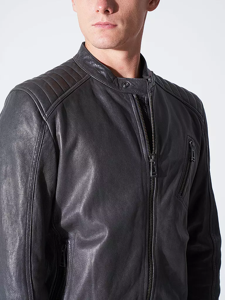 BELSTAFF | Lederjacke V RACER 2.0 | grau