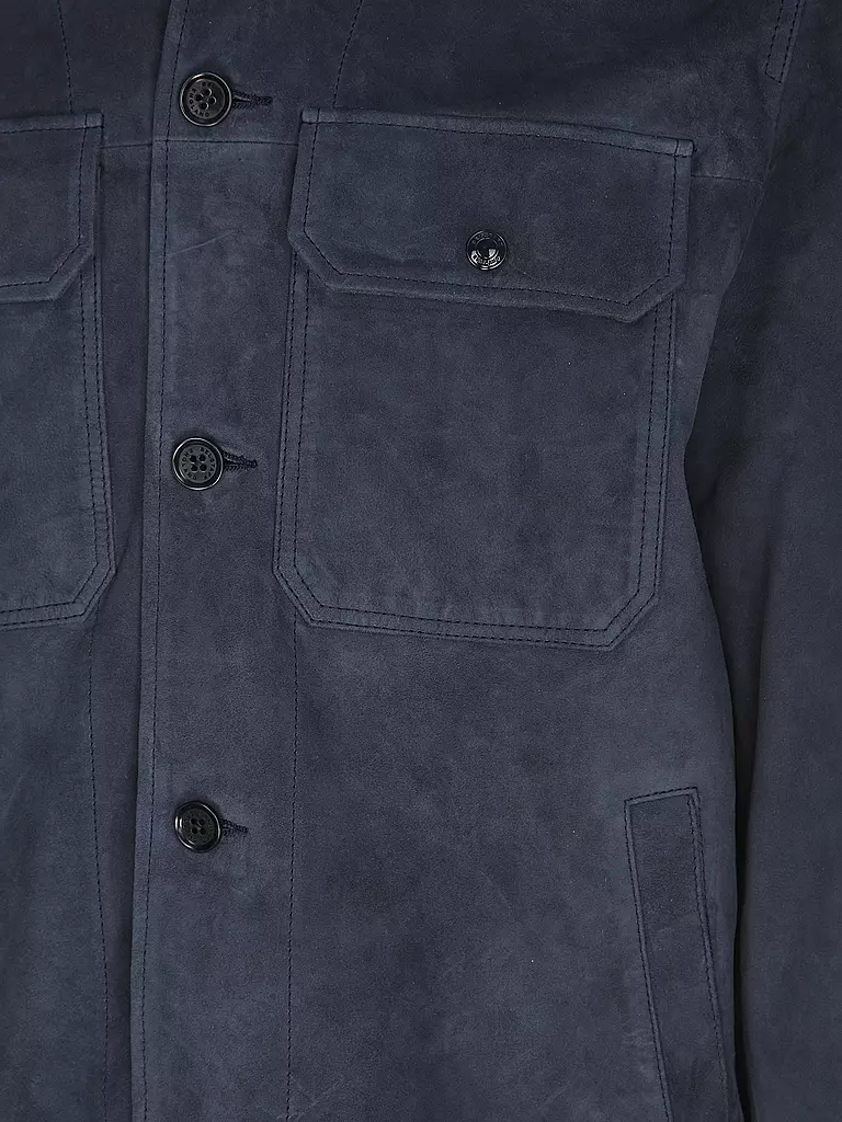 BELSTAFF | Lederjacke WAYPOINT | blau