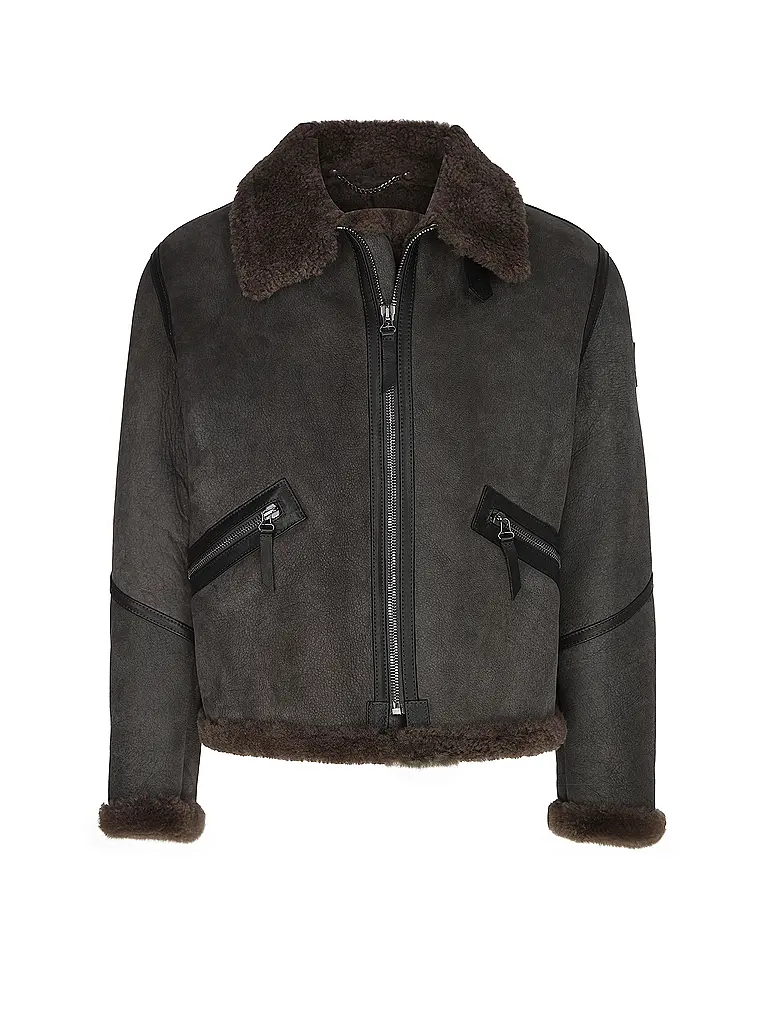 BELSTAFF | Lederjacke WINTERBROOK | grau