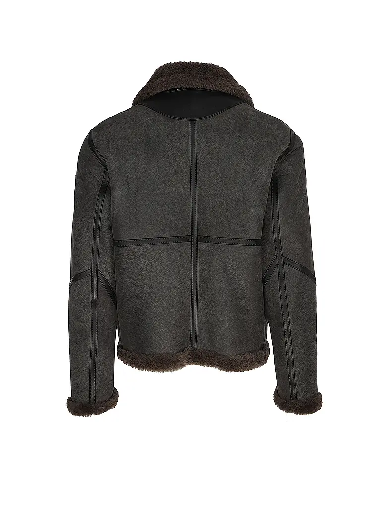 BELSTAFF | Lederjacke WINTERBROOK | grau