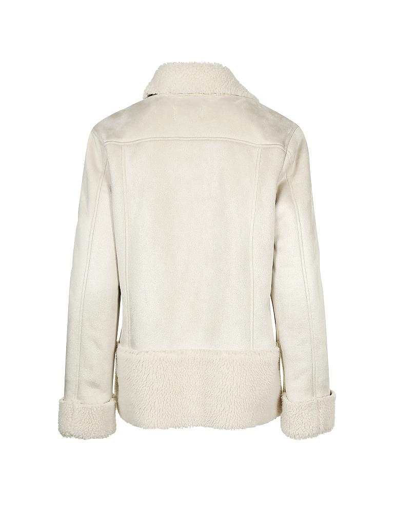 BETTA CORRADI | Jacke in Lammfelloptik "Montone" | creme