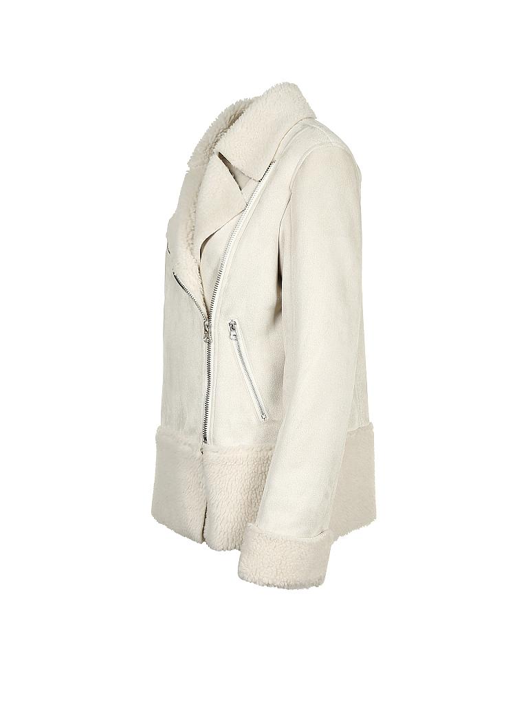 BETTA CORRADI | Jacke in Lammfelloptik "Montone" | creme