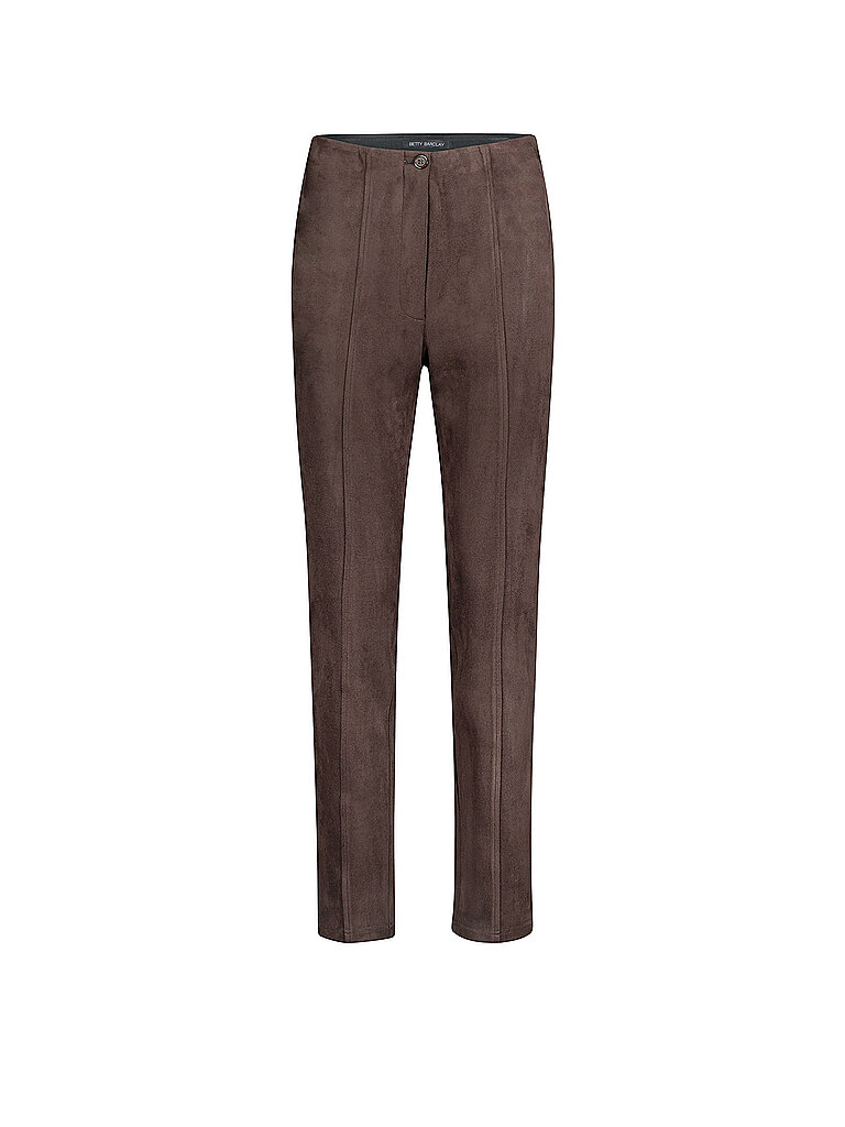BETTY BARCLAY Hose in Lederoptik 7/8  braun | 38