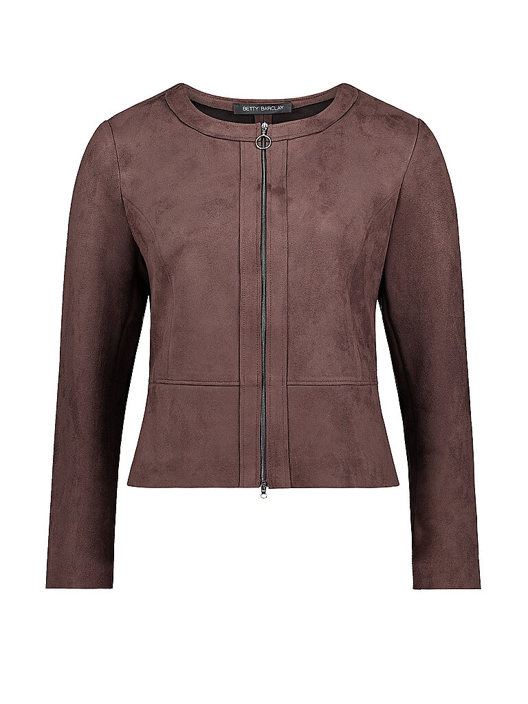 BETTY BARCLAY Jäckchen in Lederimitat braun | 38