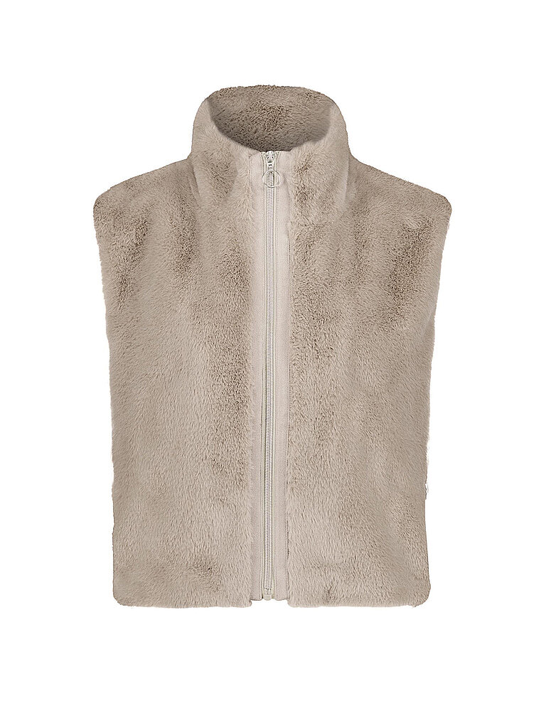 BETTY BARCLAY Gilet in Felloptik beige | 38