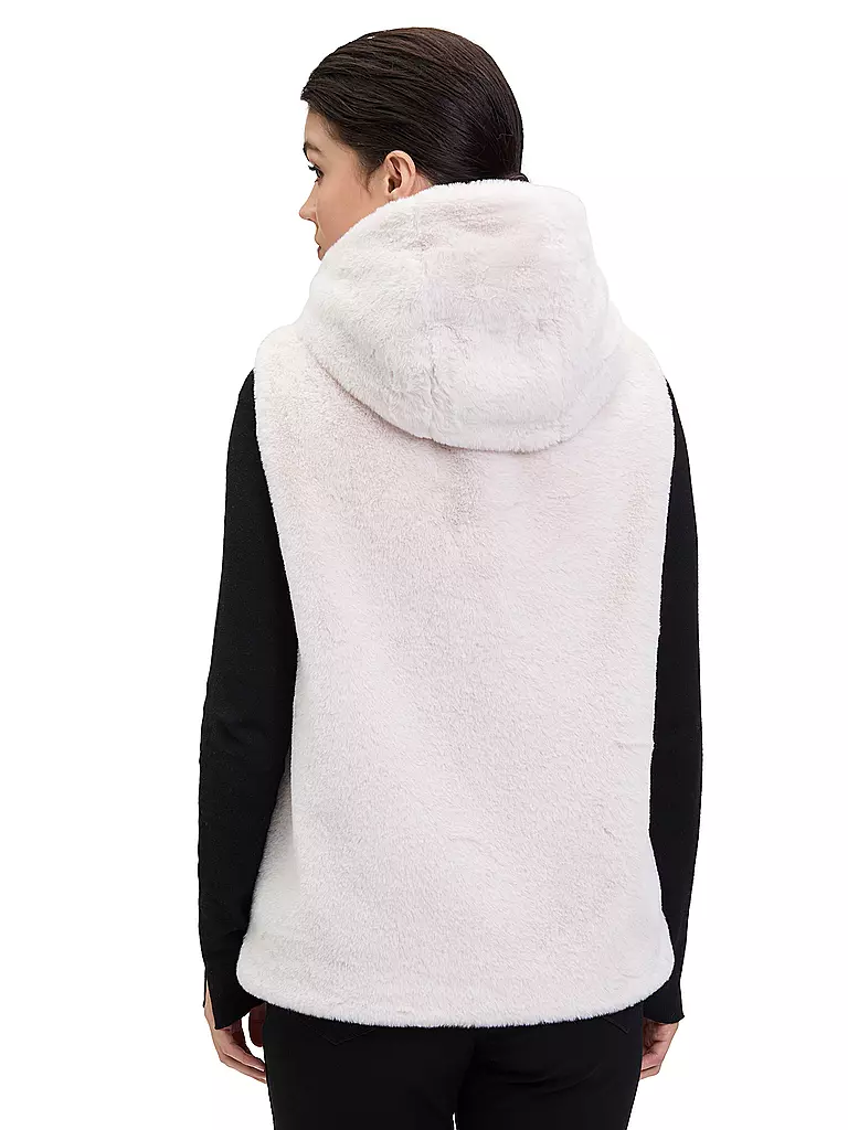 BETTY BARCLAY | Gilet in Fell-Optik | creme