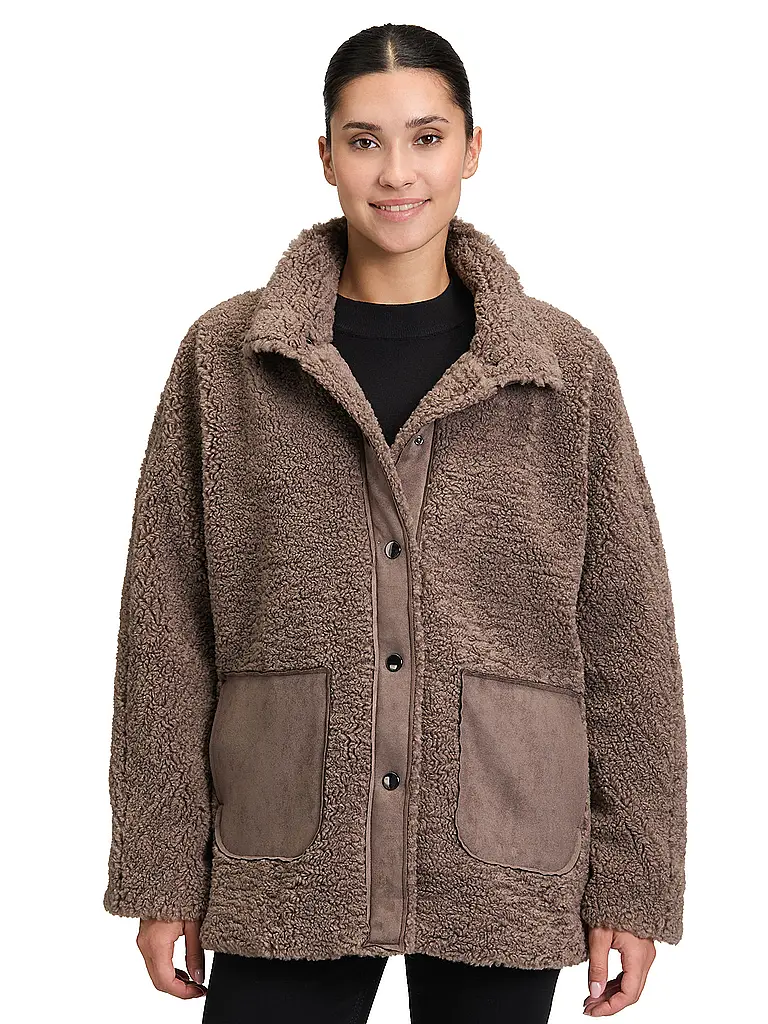 BETTY BARCLAY | Jacke in Felloptik | Braun