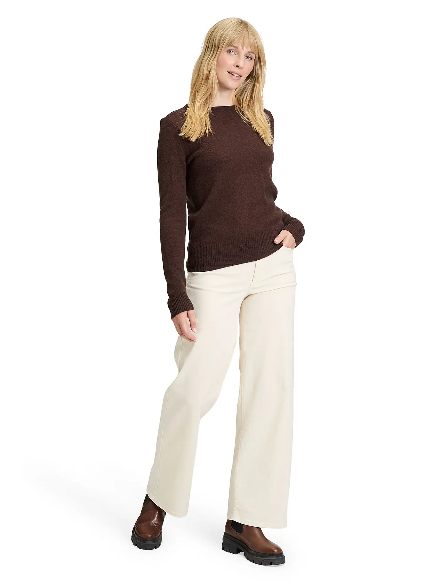 BETTY BARCLAY | Kaschmirpullover | braun