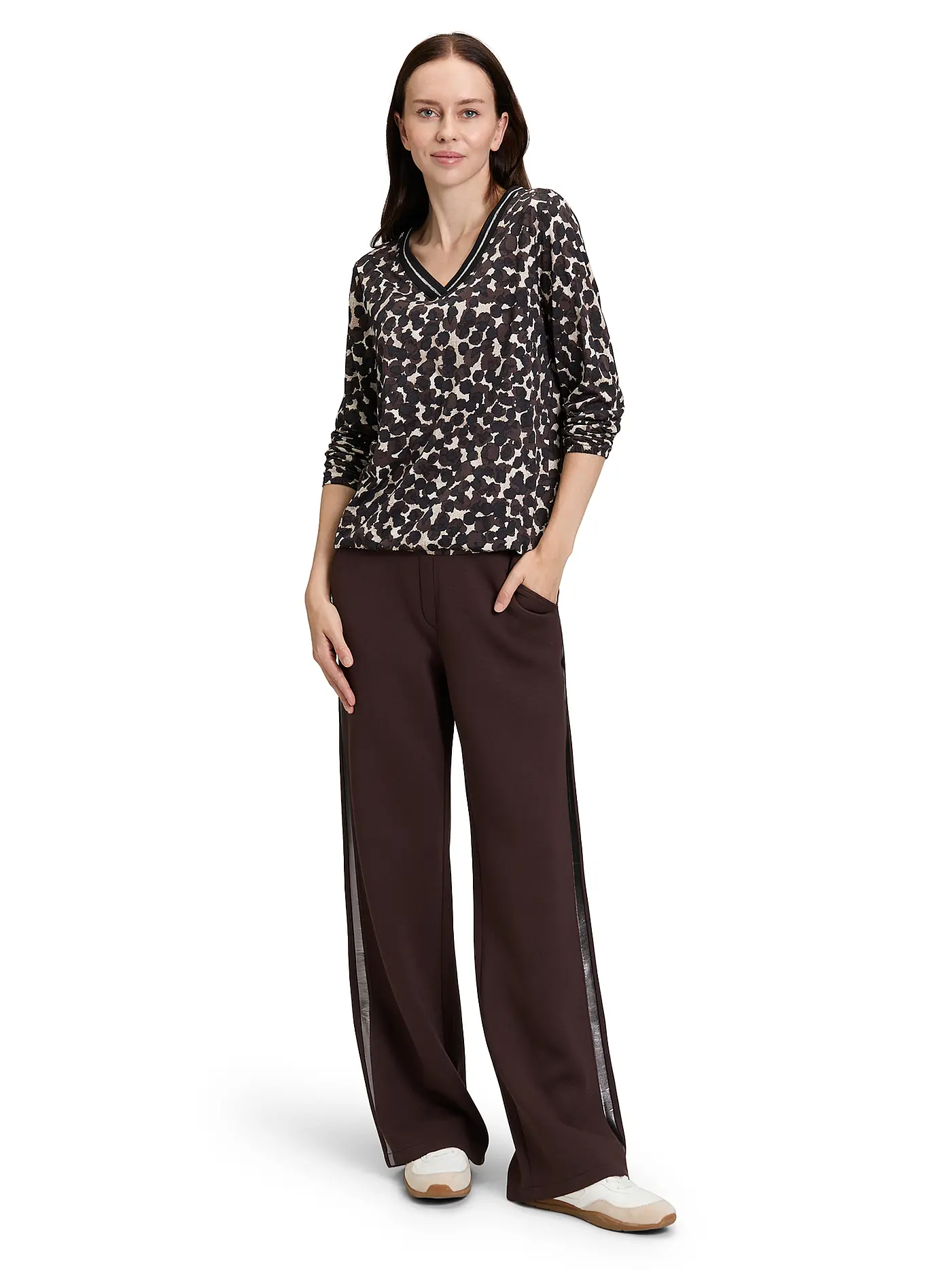 BETTY BARCLAY | Langarmshirt  | braun