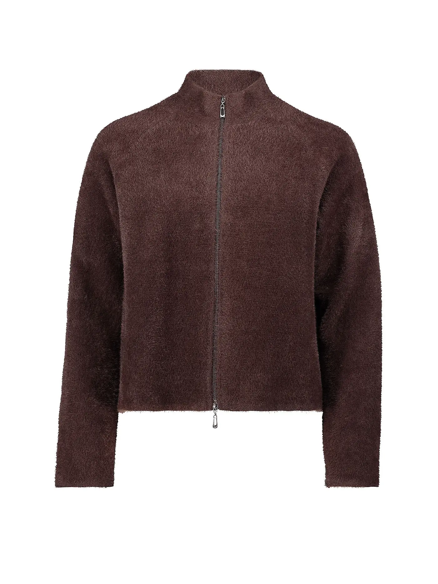 BETTY BARCLAY | Strickjacke in Felloptik | braun