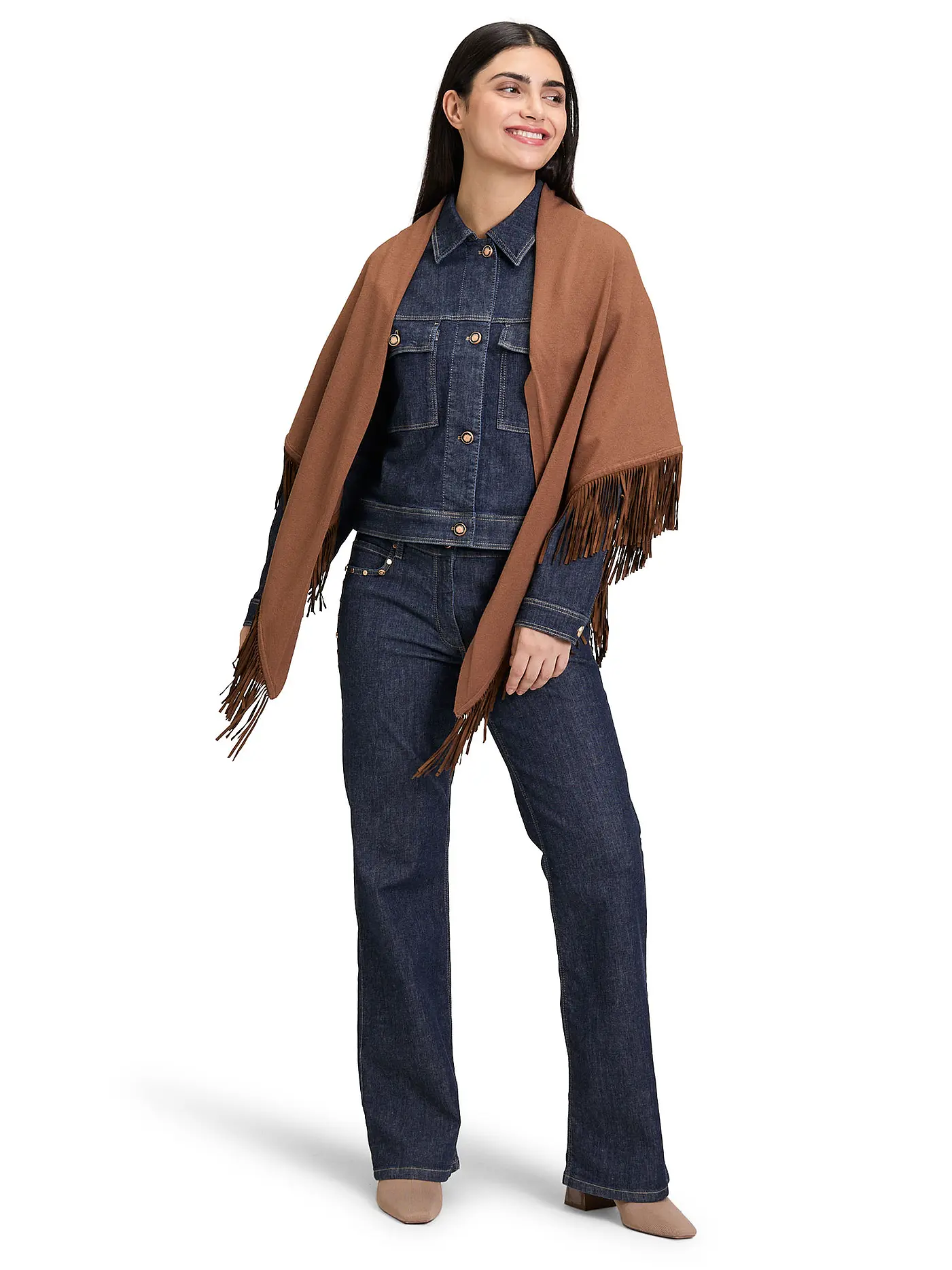 BETTY BARCLAY | Tuch  | camel