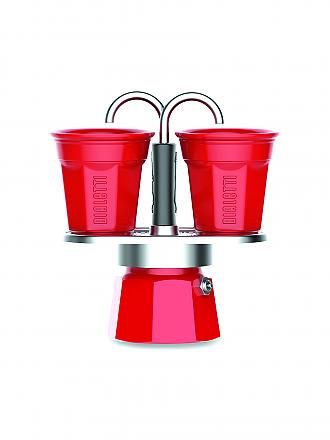 BIALETTI | Mini Express 2 Tassen + 2 Becher rot