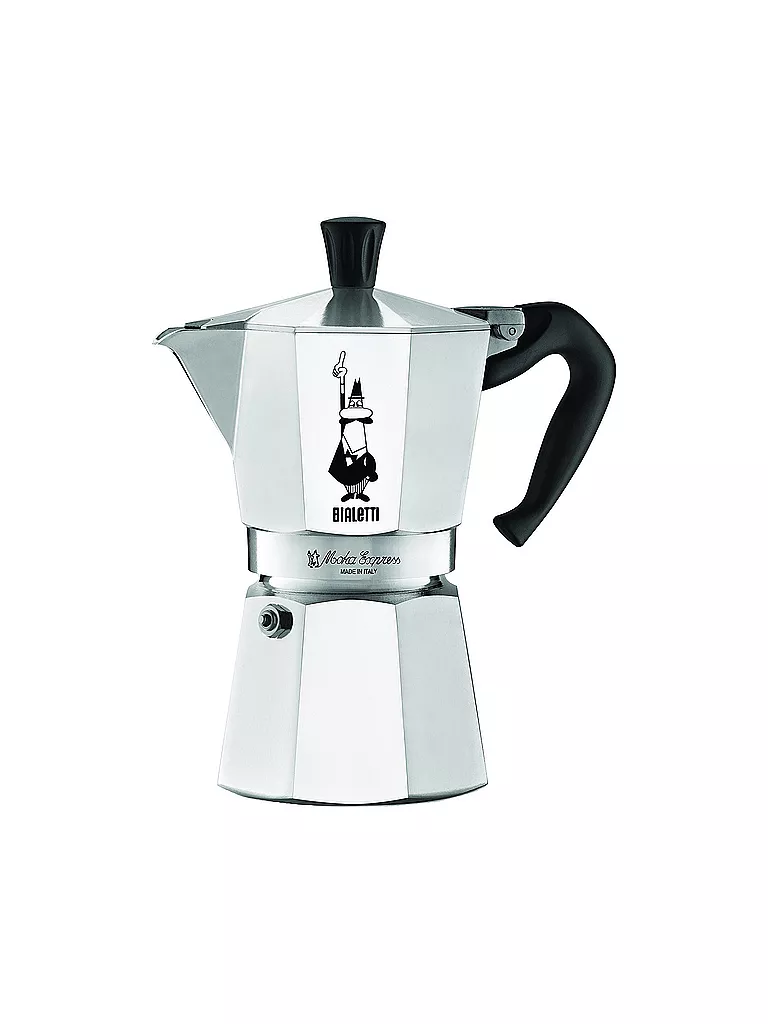 BIALETTI | Espressokocher Moka 9 Tassen | silber