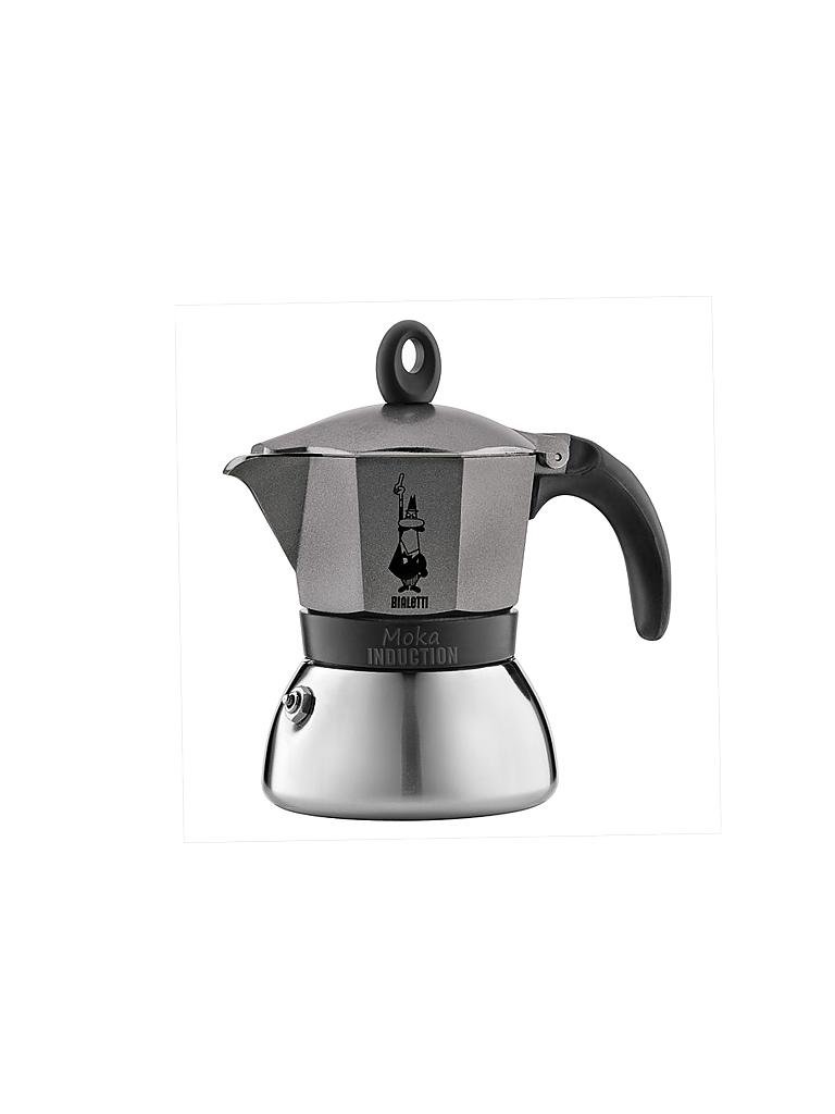 BIALETTI | Espressomaschine Moka-Induktion - Edelstahl/anthrazit 6 Tassen | grau