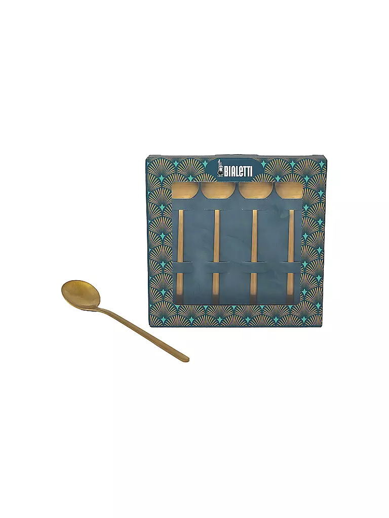 BIALETTI | Kaffeelöffel 4-er Set DECO GLAMOUR Gold | gold