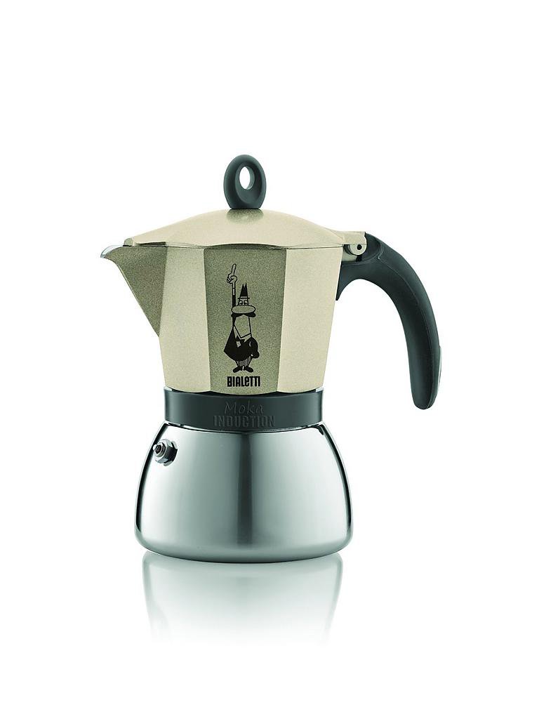 BIALETTI | Moka Induktion Espressokocher  - Füllmenge 3 Tassen | gold