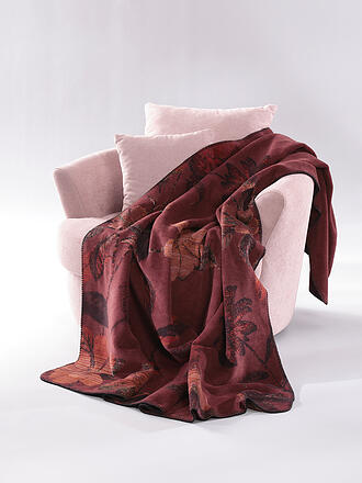 BIEDERLACK | Wohndecke - Plaid 150x200cm RUBY PASSION Velvet Bloom
