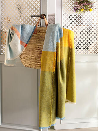 BIEDERLACK | Tagesdecke - Plaid 130x170cm GREAT BLUE Blau