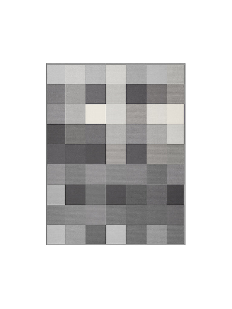BIEDERLACK Wohndecke - Plaid Cotton Home 150x200cm Check Coal grau