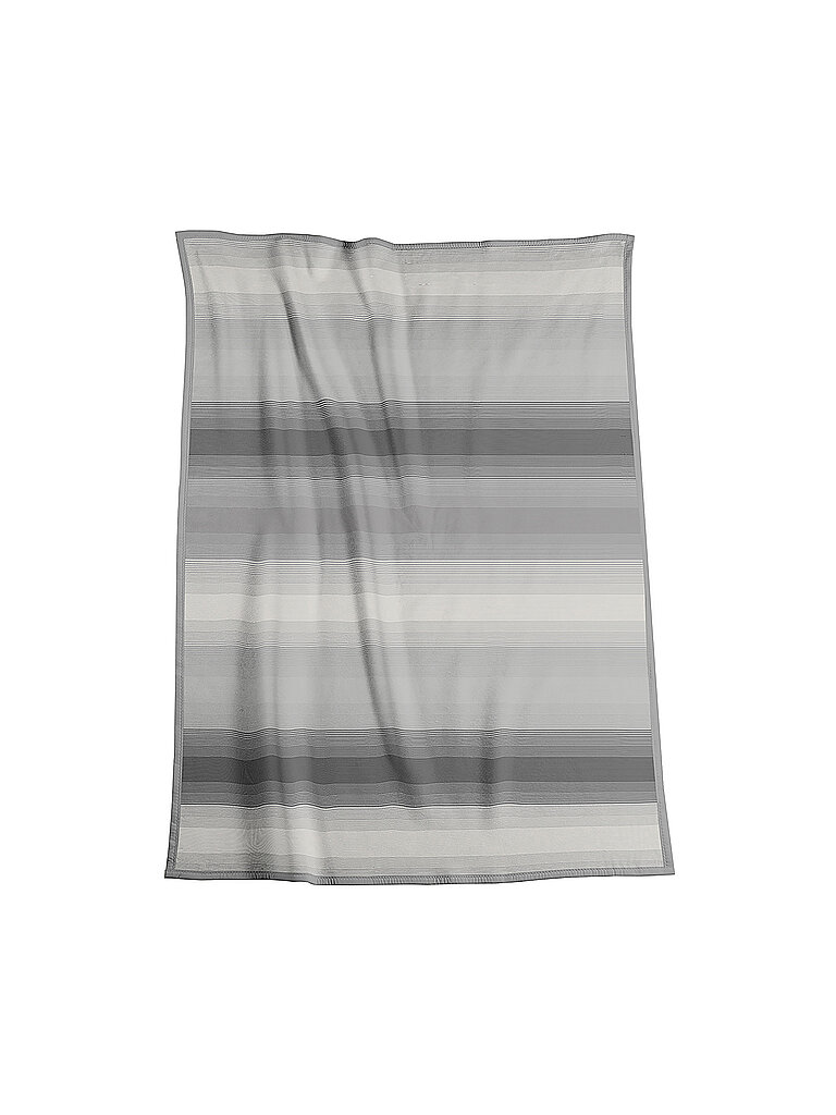 BIEDERLACK Wohndecke - Plaid Cotton Home 150x200cm Stripe Grey grau