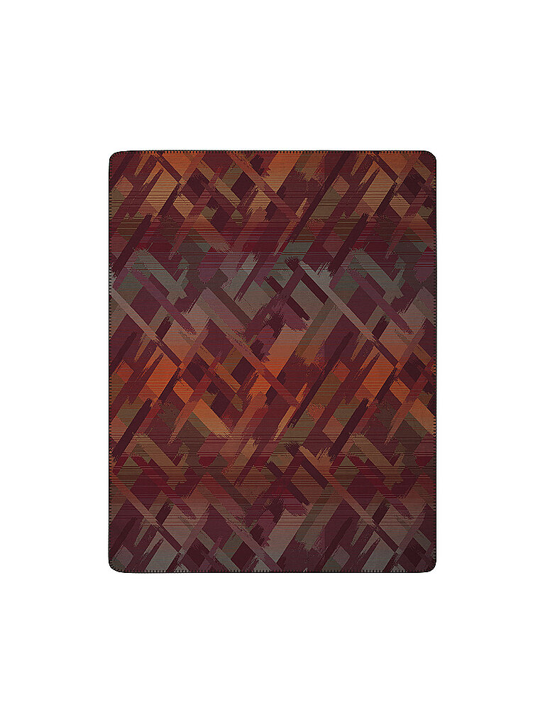 BIEDERLACK Wohndecke - Plaid 150x200cm RUBY PASSION Garnet Glow  dunkelrot – BIEDERLACK