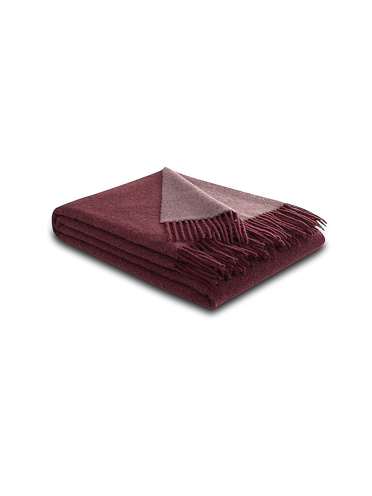 BIEDERLACK Kaschmirplaid 130x170cm Bordeaux Parfait dunkelrot