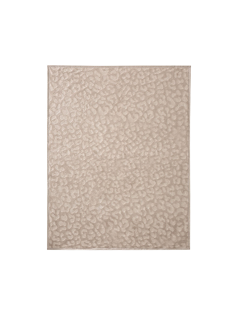 BIEDERLACK Wohndecke - Plaid 150x200cm SIMPLY ELEGANT Feel Leo camel – BIEDERLACK