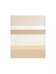 BIEDERLACK | Tagesdecke - Plaid 130x170cm  WHITE SANDSATION Sand Stripe  | beige