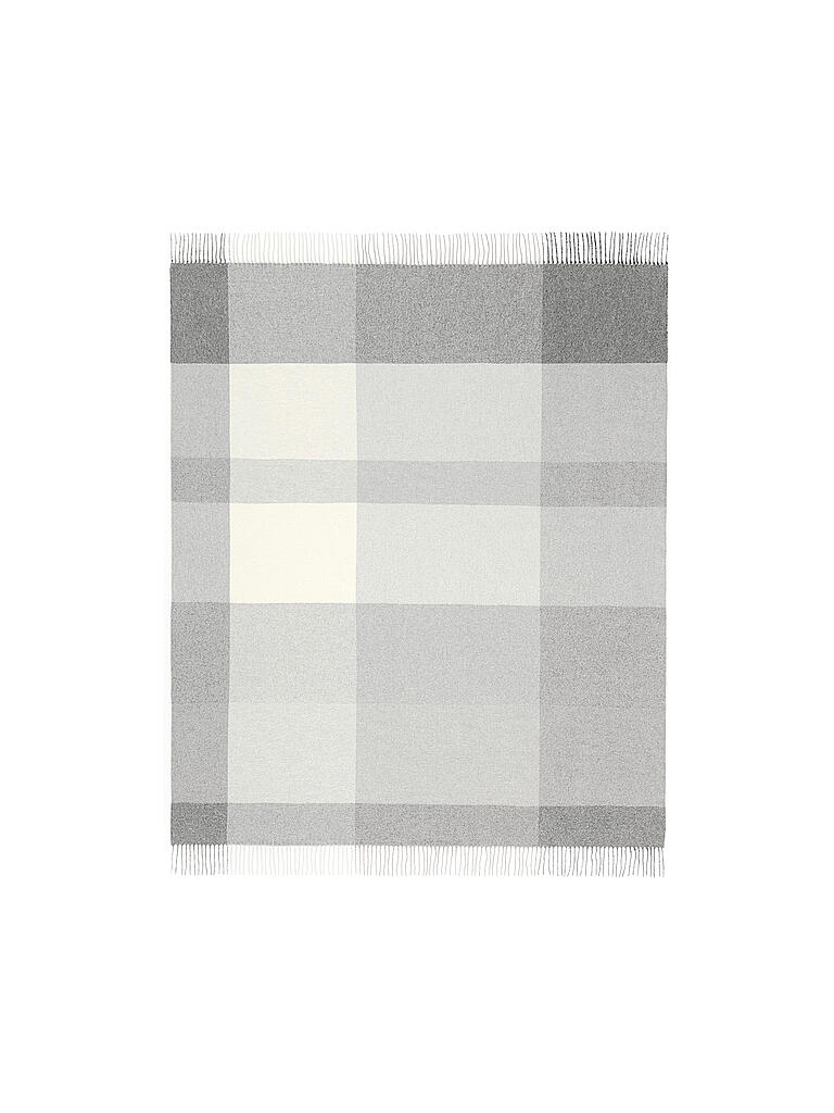 BIEDERLACK | Tagesdecke - Plaid 130x170cm PLEASANT Grey | hellgrau