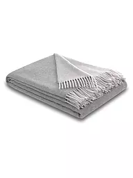 BIEDERLACK | Tagesdecke - Plaid 130x170cm Blau Grau | hellgrau