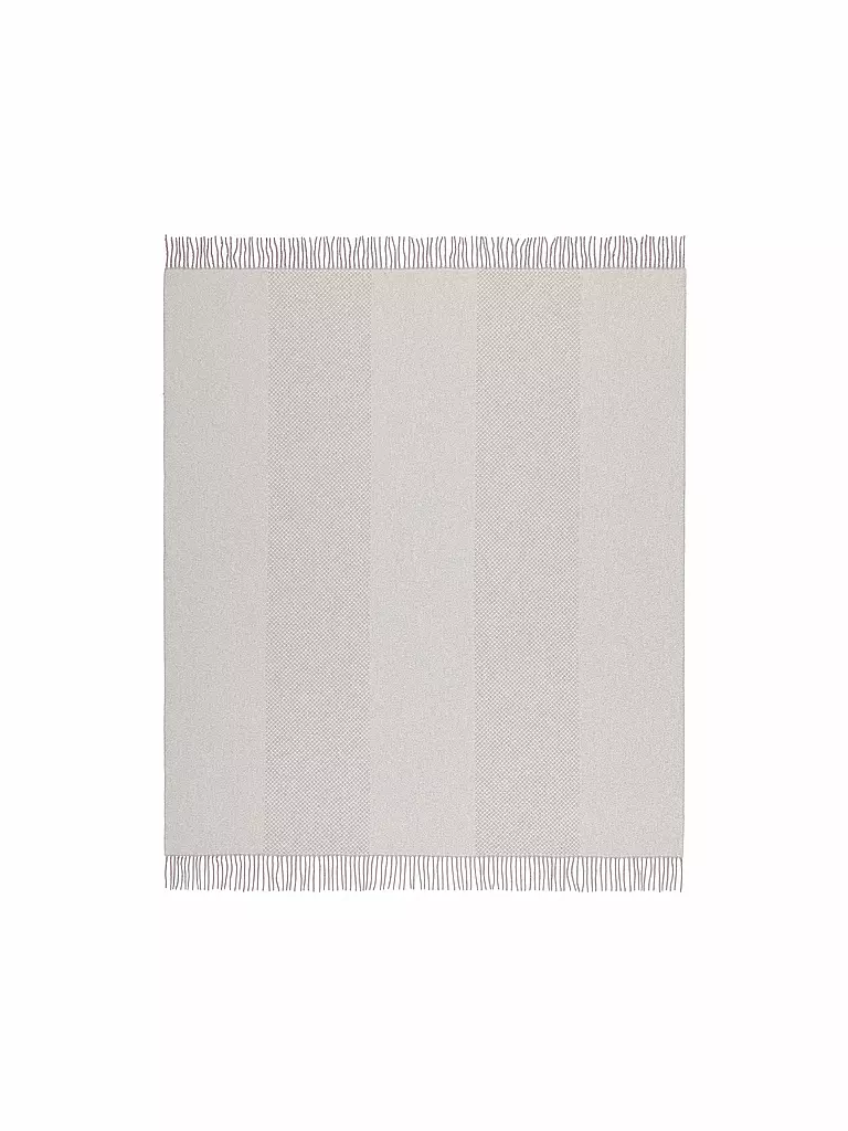 BIEDERLACK | Tagesdecke - Plaid 130x170cm URBAN Silver | hellgrau