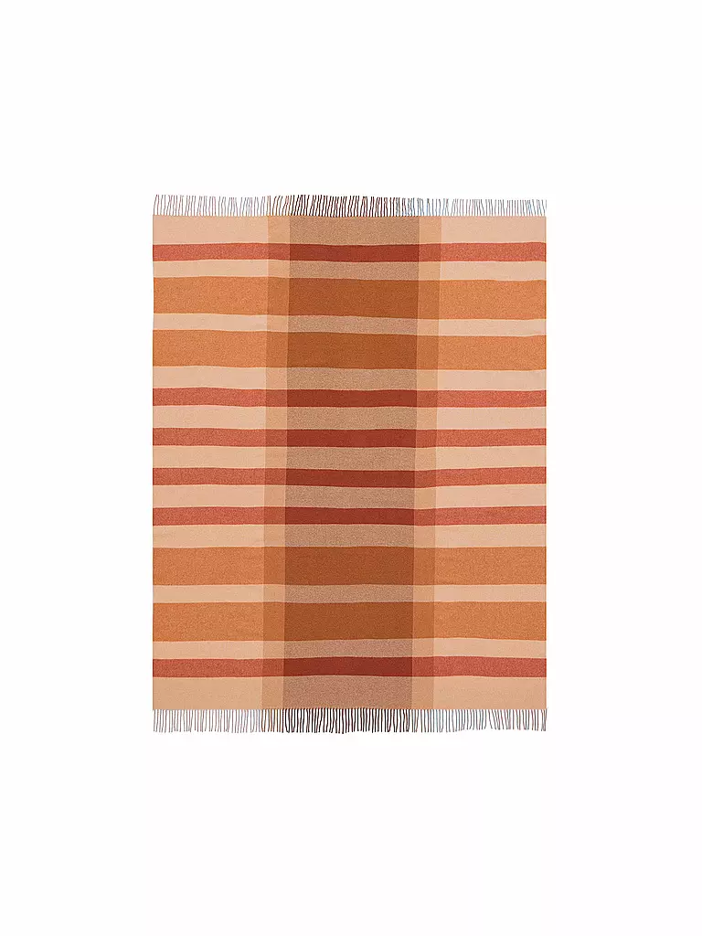 BIEDERLACK | Tagesdecke - Plaid 150x200cm Nature-Charming  | orange